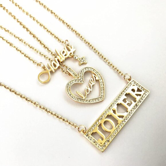 Halloween Love Charm Necklace Gift for Woman Men Stylish Zinc Chain - Picture 6 of 6